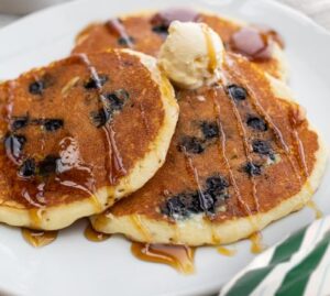Perkins Blueberry Buttermilk Pancake Platter